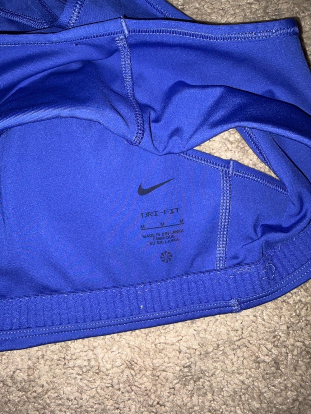 Nike Dri-FIT Swoosh Women's Medium-Support Sports Bra | Purple Indigo | Medium - Picture 6 of 7